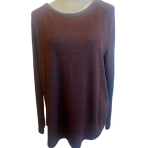 RD Style Knit Longsleeve Tee w/ Tiered Back Tunic Legging Friendly Women’s Large
